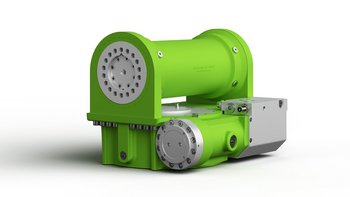Schwenken-Drehen-Tiltrotator-HKS-grün-Gerät-Bagger-Bauen-Baumaschine